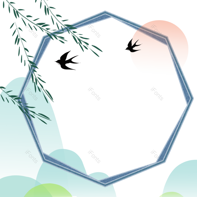 山水画图片,中国风元素元素,水墨元素PNG,免抠素材